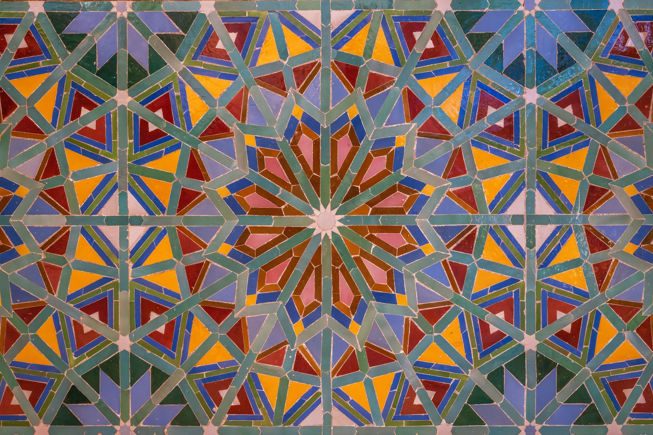 Islamic geometric mosaic pattern